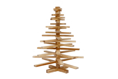 Litte Franky Holzweihnachtsbaum aus Kiefernholz (80cm Höhe)